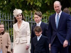 Kate Middleton surpreende de creme na missa de Páscoa no Castelo de Windsor