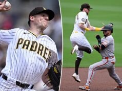 SF Giants incapaz de completar a raspagem, cai por 7-1 para Padres na quarta-feira