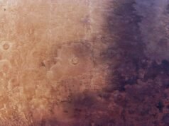 Cinzas vulcânicas antigas vistas soprando em Marte em nova imagem de nave espacial