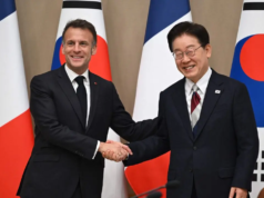 Líderes franceses e sul-coreanos dizem que trabalharão juntos no Estreito de Ormuz