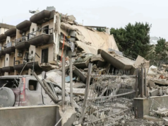 Enquanto o Hezbollah disparava foguetes contra Israel, o exército israelense atingia o sul de Beirute