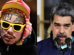 6ix9ine comemora sua libertação da prisão mostrando um autógrafo de Maduro