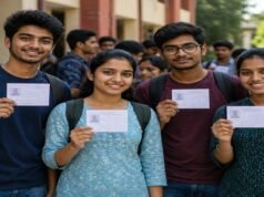 Cartão de admissão da Fundação ICAI