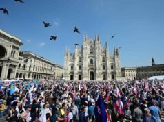 Extrema direita europeia levanta-se em Milão contra Bruxelas e a imigração