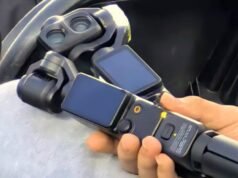 Imagens vazadas mostram uma versão Pro de lente dupla da próxima câmera Osmo Pocket da DJI.