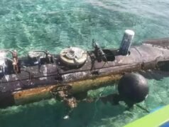 Drone subaquático chinês encontrado em águas vizinhas