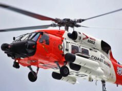 Homem ferido e encalhado resgatado de um penhasco perto de Depot Bay por helicóptero da Guarda Costeira