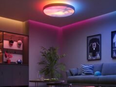 As luzes de teto multicoloridas de Govee funcionam como telas de baixa resolução