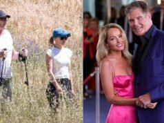 A estrela de ‘Baywatch’ David Hasselhoff foi flagrada passeando com sua esposa após férias ensolaradas
