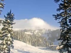 Quarta-feira apresentou a maior queda de neve da temporada em Mount Hood