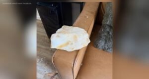 Um supervisor diz que um grande pedaço de gelo cai misteriosamente no telhado de uma casa no SoCal