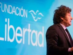 Miley, Macri e Bullrich se encontraram esta segunda-feira no jantar anual da Fundação Libertad