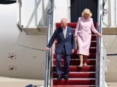 O rei Carlos discursa no Congresso durante sua primeira visita aos Estados Unidos como rei