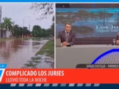 Choveu novamente em Los Juárez e o estado de emergência piorou: ruas inundadas, aulas suspensas e problemas no abastecimento.