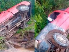 Monte Quemado: Um veículo caiu no Canal de Dios após atravessar uma ponte não autorizada
