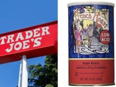 A cara do Trader Joe é por causa do produto de café ter baixo teor de cafeína