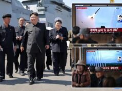 Coreia do Norte lança múltiplos mísseis balísticos no mar ao largo da sua costa leste