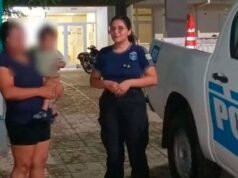 Chaco: A polícia resgatou o bebê que estava sufocando por falta de comida
