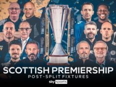 Premiership escocesa: Hearts, Rangers e Celtic descobrem jogos após disputa pelo título dividido, conforme revelada a disputa pelas batalhas europeias e de rebaixamento | Notícias de futebol