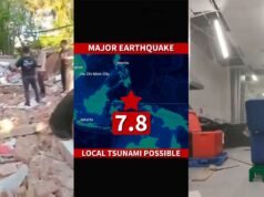 Um terremoto atingiu a Indonésia duas vezes e ativou um alerta de tsunami no Pacífico