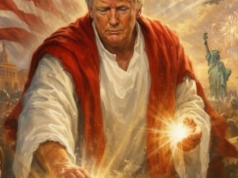 Trump publica mais fan art de Trump-Jesus geradas por IA