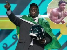 Uar Bernard selecionado pelos Eagles no Draft da NFL de 2026 em escolhas emocionantes