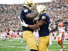 Depois de Jeremiah Love, houve uma longa espera pelo segundo running back do draft