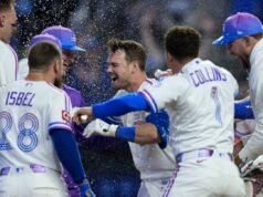 O home run de Lane Thomas na 10ª entrada lidera Royals sobre Angels por 11-9