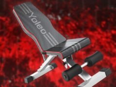 Expanda sua academia em casa com o banco de pesos Yoleo por apenas US$ 55,49 enviados