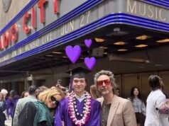 Kate Hudson compartilha uma rara foto de TODOS os seus filhos ao se encontrar com o ex Chris Robinson para a formatura de seu filho