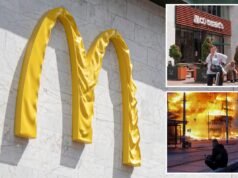 O último ataque russo derreteu arcos dourados no primeiro McDonald’s da Ucrânia