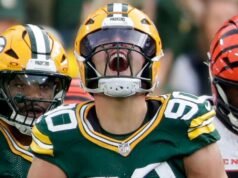 Fonte: Packers exercem opção de quinto ano de Lukas Van Ness