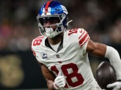 Fontes: Giants WR Darius Slayton faz uma cirurgia central