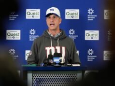 Harbaugh: Gigantes não têm certeza de quando Nabers retornará