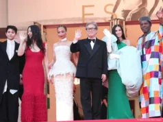 O júri do Festival de Cinema de Cannes brilha no tapete vermelho da cerimônia de encerramento (foto)