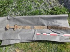 Menino de 6 anos encontra espada de 1.300 anos em viagem escolar