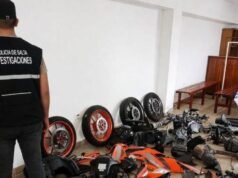 Polícia de Salta apreendeu peças de motocicleta reivindicadas pela Justiça
