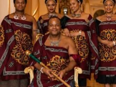 Rei Mswati III de Eswatini chega a Abu Dhabi com suas 15 esposas