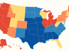 Um mapa dos preços do gás nos EUA mostra estados onde os custos excedem US$ 5