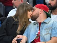 Travis Kelce bebe cerveja no jogo Cavs-Knicks enquanto Taylor Swift reage