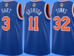 Camisas, bonés e mais produtos do NY Knicks Eastern Conference Champions