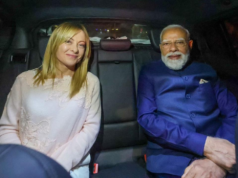 O PM Modi participou de jantar oferecido por Giorgia Meloni durante sua visita à Itália