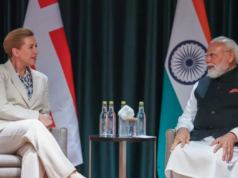 O primeiro-ministro Modi e o primeiro-ministro dinamarquês Frederiksen reuniram-se à margem da Cimeira Nórdica