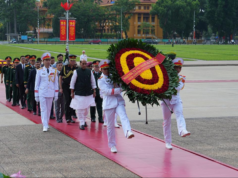 Rajnath Singh presta homenagem ao fundador do Vietnã, Ho Chi Minh