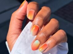 21 looks de unhas vibrantes inspirados em Gêmeos, desde gradientes do nascer do sol até estilos de aura vibrantes