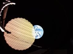 A Terra bombardeou um satélite que implantou uma foto espelhada gigante do dia em 14 de maio de 2026