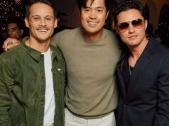 Os atores de “13 Reasons Why” Ross Butler e Timothy Granaderos se reúnem no evento das Forças Filipinas