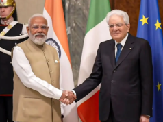 O PM Modi encontrou-se com o presidente italiano Sergio Mattarella em Roma e discutiu o fortalecimento dos laços estratégicos Índia-Itália