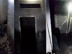 Um incêndio ocorreu em uma casa nos subúrbios de Moscou nas primeiras horas da manhã