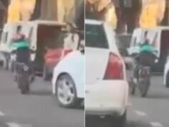 Vídeo | Um menor foi filmado realizando acrobacias perigosas em uma motocicleta em Santa Fé